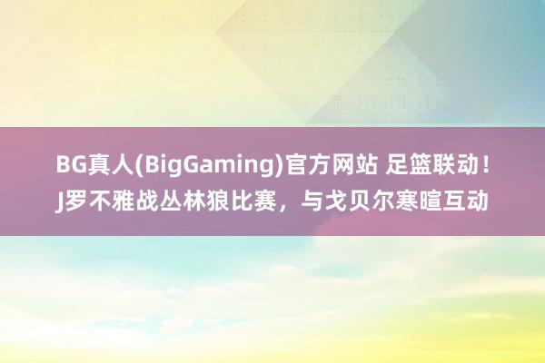 BG真人(BigGaming)官方网站 足篮联动！J罗不雅战丛林狼比赛，与戈贝尔寒暄互动