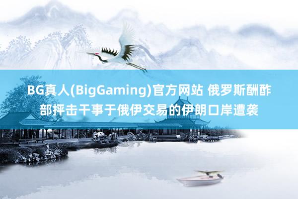BG真人(BigGaming)官方网站 俄罗斯酬酢部抨击干事于俄伊交易的伊朗口岸遭袭