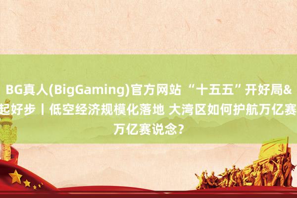 BG真人(BigGaming)官方网站 “十五五”开好局 起好步丨低空经济规模化落地 大湾区如何护航万亿赛说念？