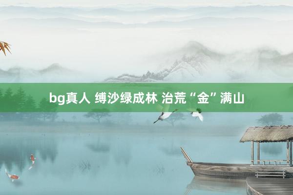 bg真人 缚沙绿成林 治荒“金”满山