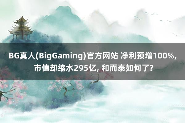 BG真人(BigGaming)官方网站 净利预增100%, 市值却缩水295亿, 和而泰如何了?
