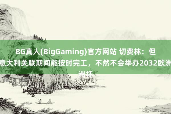 BG真人(BigGaming)官方网站 切费林：但愿意大利关联期间能按时完工，不然不会举办2032欧洲杯