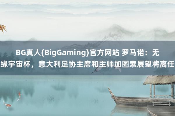 BG真人(BigGaming)官方网站 罗马诺：无缘宇宙杯，意大利足协主席和主帅加图索展望将离任