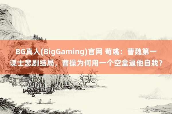BG真人(BigGaming)官网 荀彧：曹魏第一谋士悲剧结局，曹操为何用一个空盒逼他自戕？