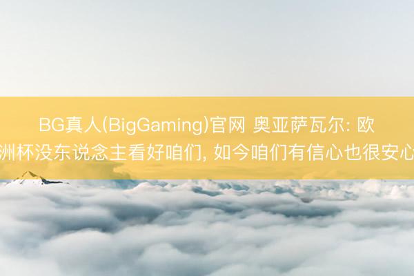 BG真人(BigGaming)官网 奥亚萨瓦尔: 欧洲杯没东说念主看好咱们， 如今咱们有信心也很安心