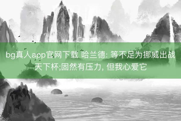 bg真人app官网下载 哈兰德: 等不足为挪威出战天下杯;固然有压力, 但我心爱它