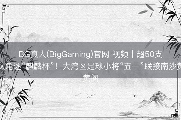 BG真人(BigGaming)官网 视频｜超50支球队角逐“麒麟杯”！大湾区足球小将“五一”联接南沙黄阁